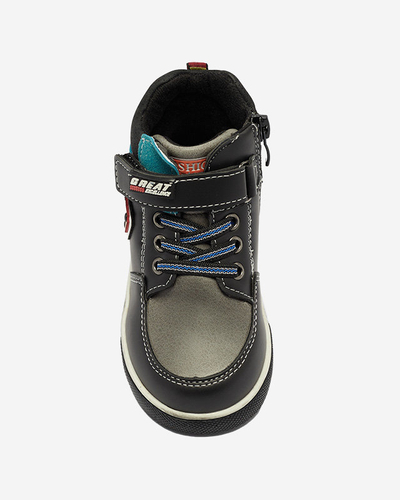 Черные ботинки для мальчиков Wiasio- Footwear