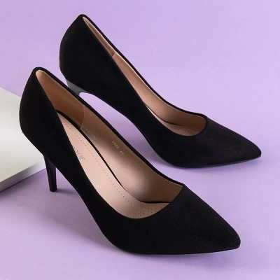 OUTLET Black women's pumps on a Kisita heel - Footwear