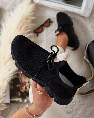 Melni un bēši sieviešu sporta apavi Bommgi - Apavi