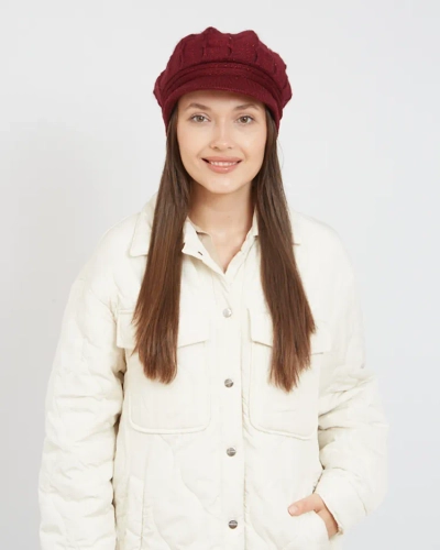 Royalfashion Women's beret with visor