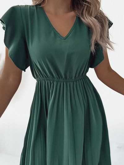 Royalfashion Women's pleated midi dress