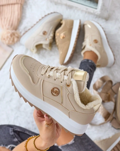 Royalfashion Siltas sieviešu kedas ar kažokādu Boris