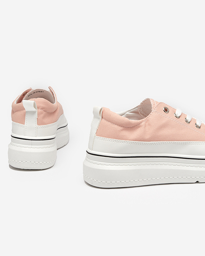 Women's powdered sneakers on the Veritar platform - Footwear