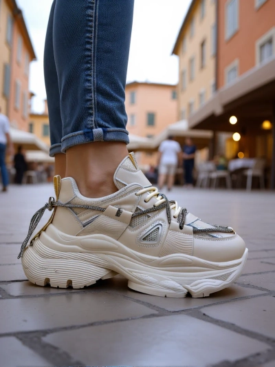 Royalfashion sieviešu kedas uz bieza zole Reterri