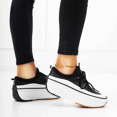 Black Women's Platform Trainers Olita - Footwear