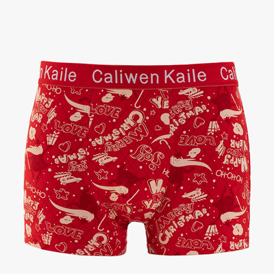 Red men's Christmas boxer shorts - Underwear
