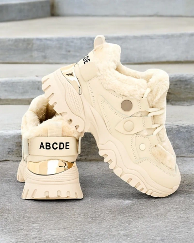 Royalfashion Women's Fashion Sneakers with Insulation Poriomo