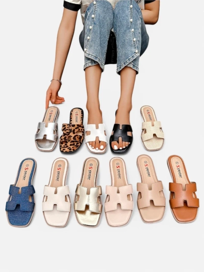 Royalfashion Women's flat-soled sandals Eval