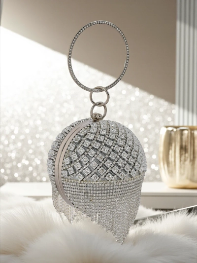 Royalfashion Women's Ball Handbag with Zirconia Velora Bloom