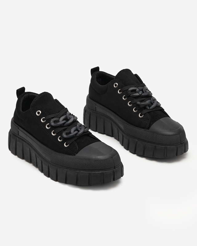 OUTLET Black high women's sneakers Mishta - Footwear