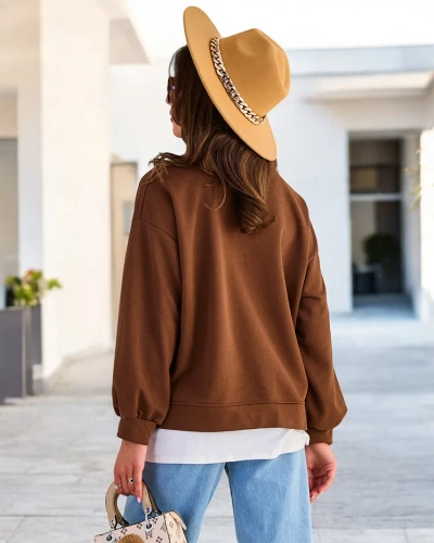 Royalfashion Sieviešu kokvilnas plānais džemperis