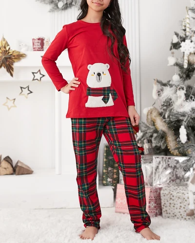 Royalfashion Christmas cotton children's pajamas with print