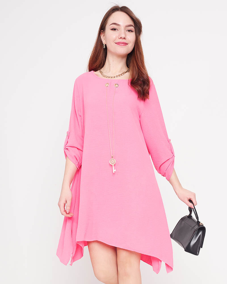 Pink women's mini dress Clothing
