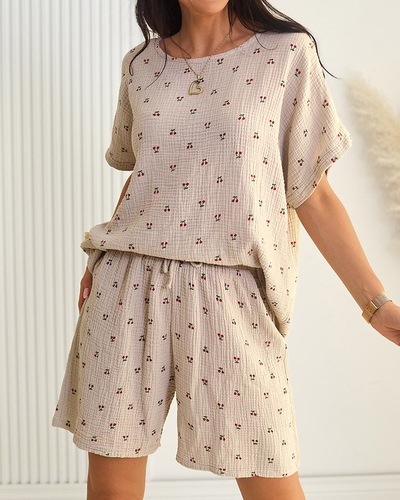 Royalfashion Women's cotton summer set