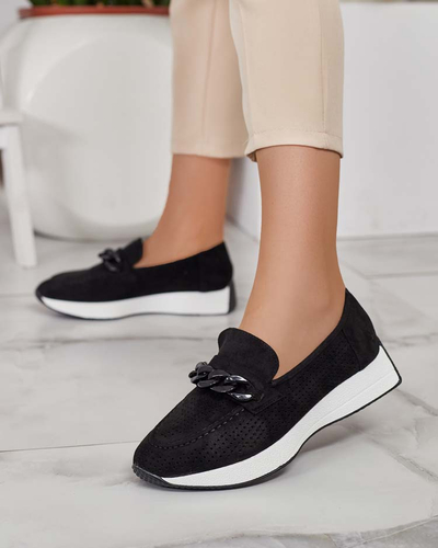 Royalfashion Sieviešu ažūra mokasīni ar ķēdīti Isolla