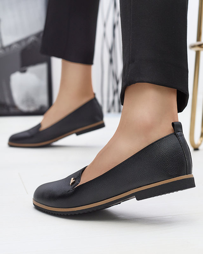 Черные женские мокасины Riorica- Footwear