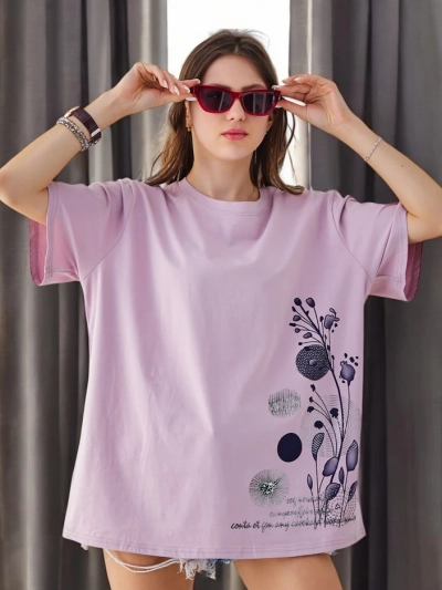 Royalfashion Women's Cotton T-Shirt with Print