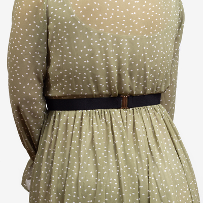 Ladies' Black Elastic Belt with Back Closure - Accessories