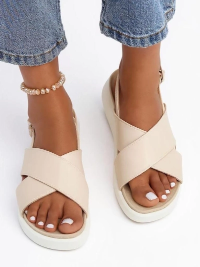 Royalfashion Women's Riva Star Chunky Sole Sandals
