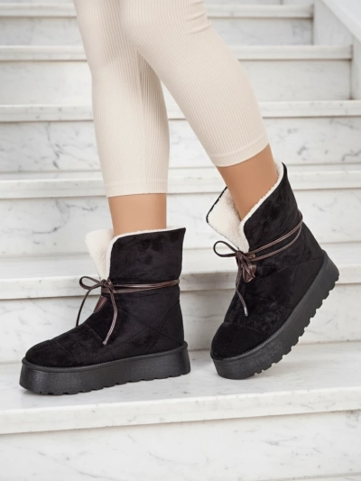 Royalfashion Women's lace-up snow boots Wdeno