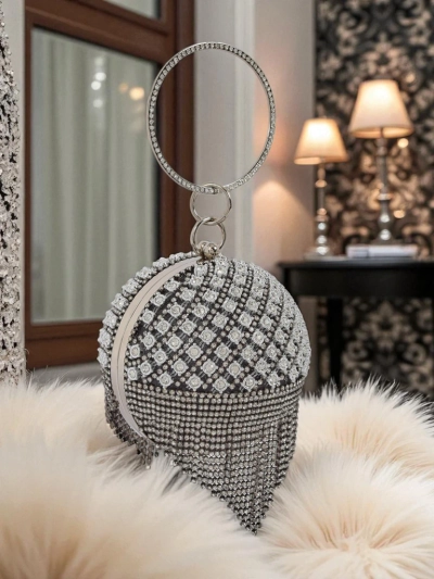 Royalfashion Женская сумочка шар с цирконами Velora Bloom