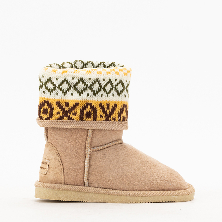 Beige snow boots for children Snowiis - Footwear