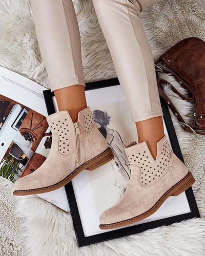 Royalfashion Light brown women's Rito boots