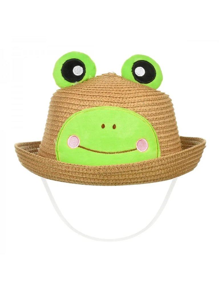 Royalfashion Детская соломенная шляпа с лягушонком Шляпа от солнца Froggy
