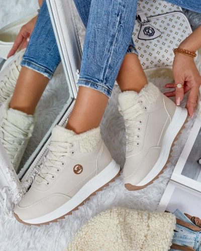 Royalfashion Женские утепленные кроссовки с мехом Frozit