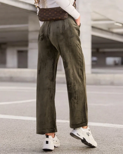 Royalfashion Sieviešu treniņbikses a'la velūrs