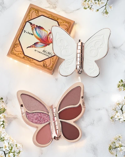 Palette of 6 eyeshadows in the shape of a butterfly 12g