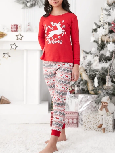 Royalfashion Christmas children's pajamas with print