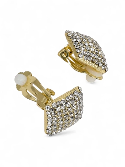 Royalfashion Women's Clip-on Earrings with Cubic Zirconia