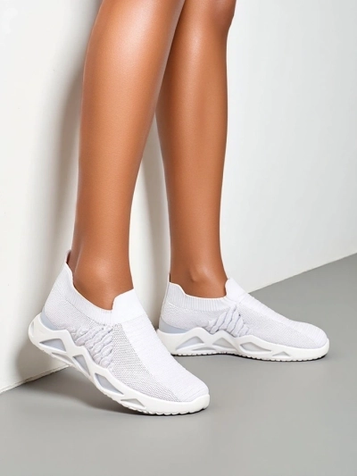 Royalfashion slip-on sieviešu sporta apavi ar rhinestones Elavises