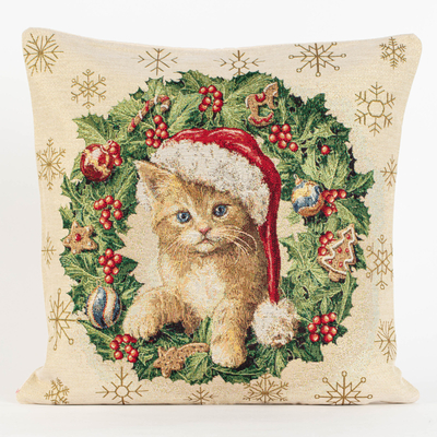 Декорационная наволочка с рождественским мотивом