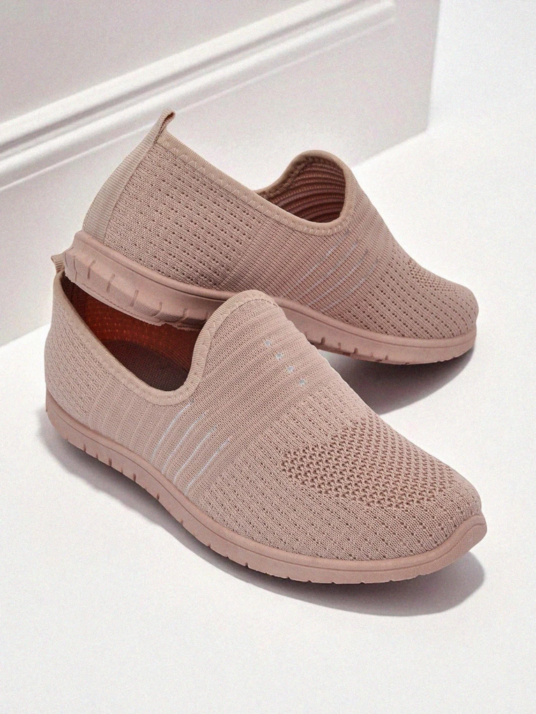 Fut Dams Aelia pinkik se stoff, komodöfik mokasins su flatik tel