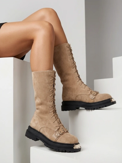 Royalfashion Women's Lace-up Boots Werces