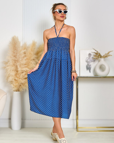 Royalfashion Women's knee-length polka dot dress
