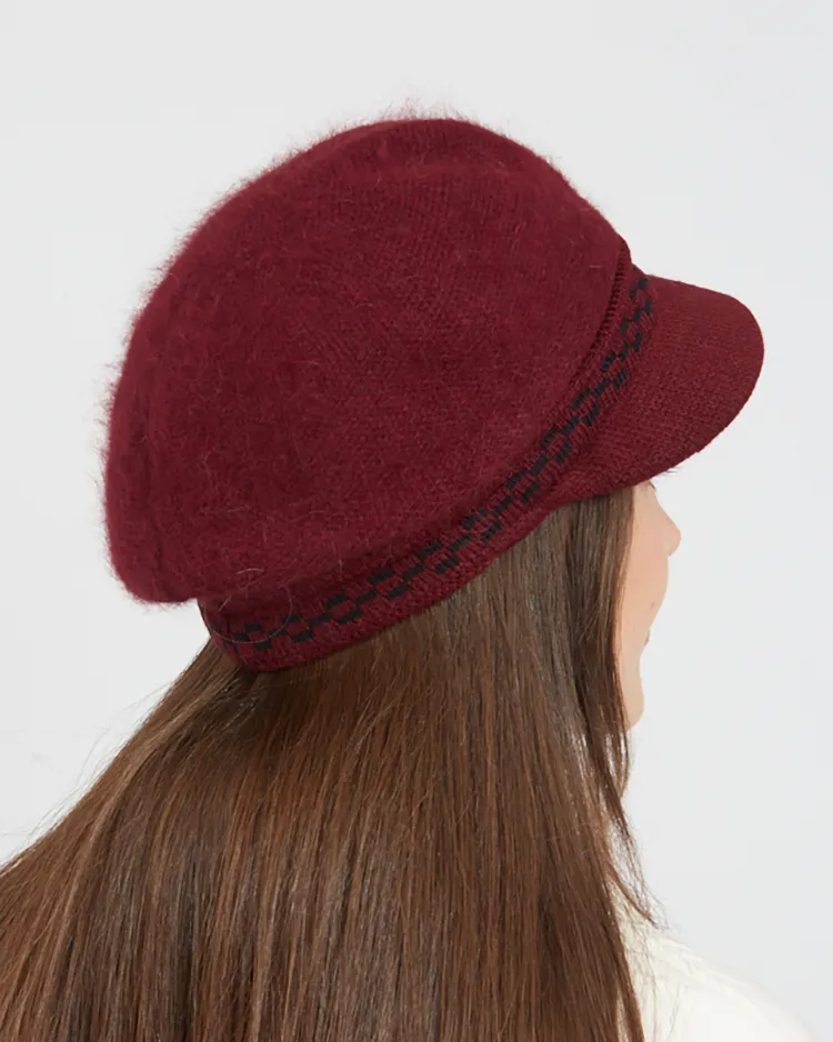 Royalfashion Women's Beret with Visor