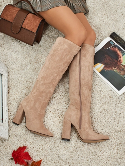 Women's Feravi Eco-Suede Stiletto Heel Boots