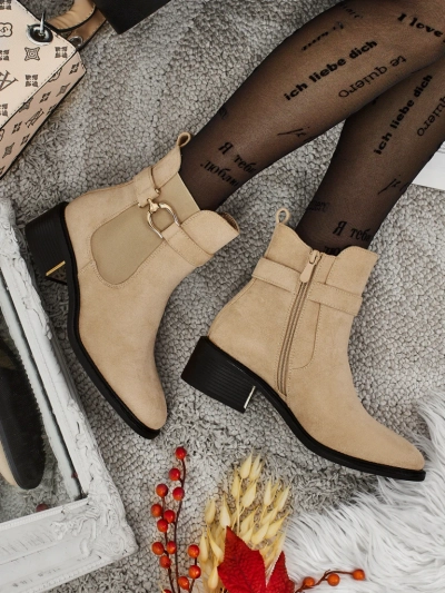 Calivra Women's Eco Suede Ankle Boots