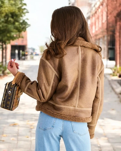 Royalfashion Sieviešu motociklistu jaka