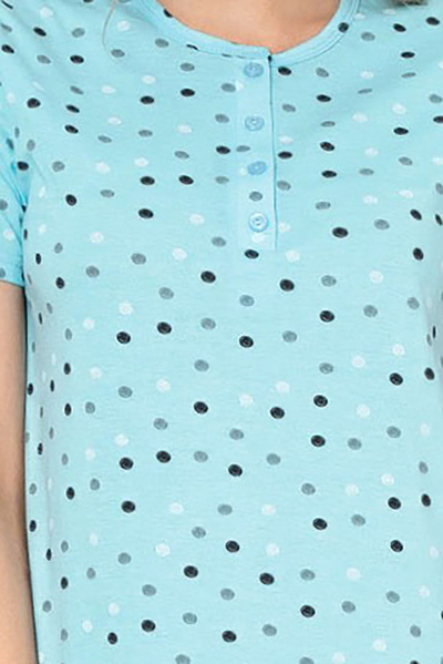Royalfashion Sieviešu naktskrekls ar polka punktiņiem