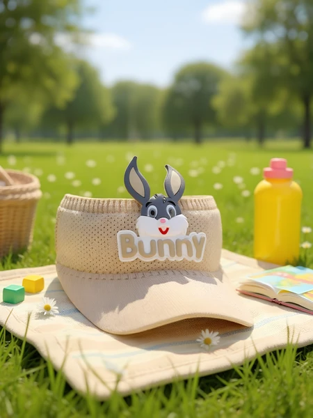 Royalfashion Bērnu saules cepure ar zaķa ausīm