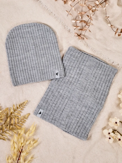 Royalfashion Winter Universal Set - beanie hat with snood