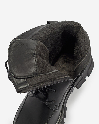 OUTLET Warmed black bagger boots for women Effpi- Footwear