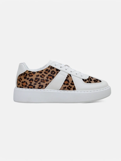 Royalfashion Women's sporty sneakers with leopard print Big Cat