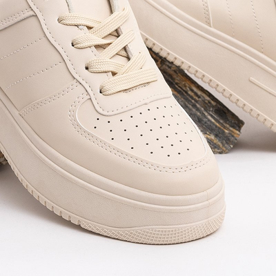 Beige women's platform sports shoes Silvina - Footwear