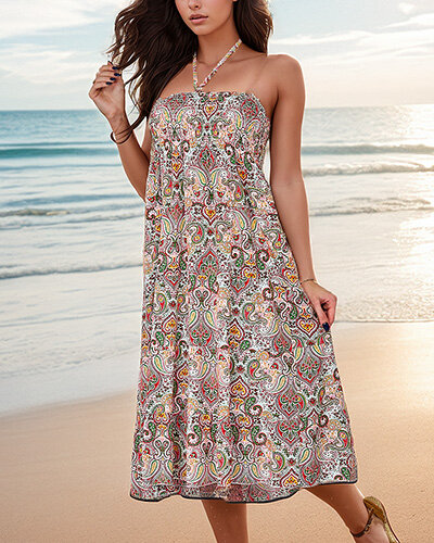 Royalfashion Женское платье-миди с принтом