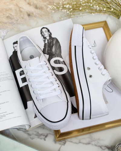 Royalfashion Women's Classic Lace-up Sneakers Ogisea